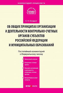 Комментарий к Федеральному закону от 7 февраля 2011 г. № 6-ФЗ «Об общих принципах организации и деятельности контрольно-счетных органов субъектов Российской Федерации и муниципальных образований» (постатейный)