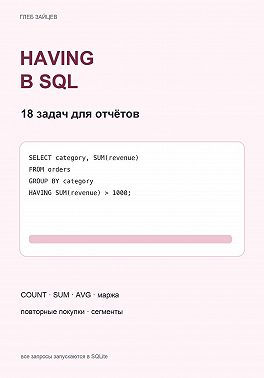 HAVING в SQL. 18 задач для отчётов