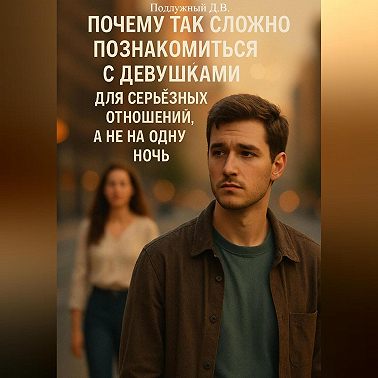 Почему так сложно познакомиться с девушками для серьёзных отношений, а не на одну ночь