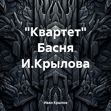 «Квартет» Басня И.Крылова